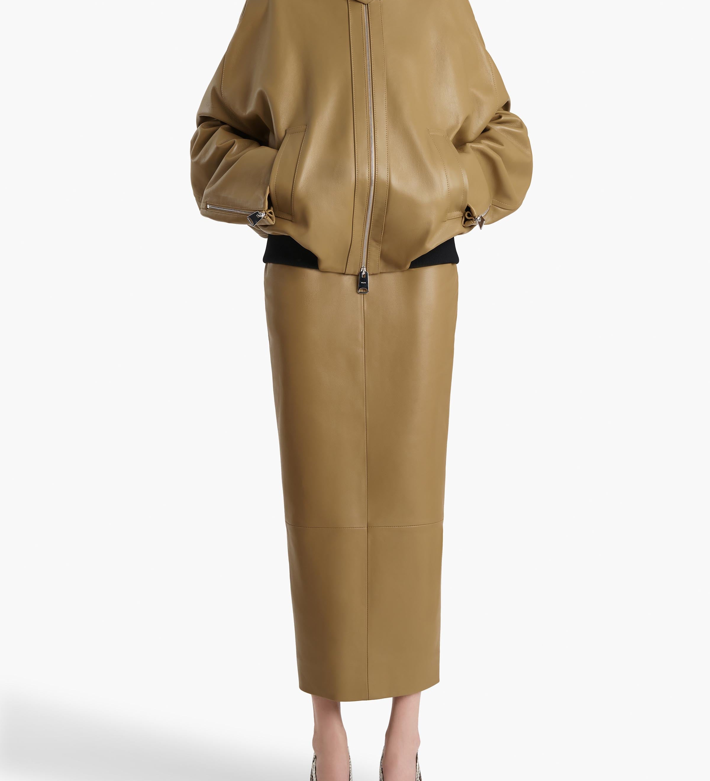 Khaite - Winton Skirt in Golden Ochre