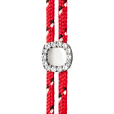 Dorsey - JAMES BEZEL LAB DIAMOND ROUGE PARACORD BRACELET, 14K WHITE GOLD