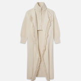FRAME - Jacquard Fringe Coat -- Stone