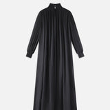 FRAME - Pleated Column Maxi -- Black