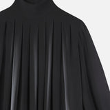 FRAME - Pleated Column Maxi -- Black