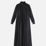 FRAME - Pleated Column Maxi -- Black
