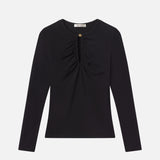 FRAME - The Keyhole Top -- Black