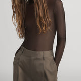 FRAME - The Hosiery Turtleneck -- Americano Multi