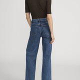 FRAME - The Lurex Mock Neck Tee -- Americano