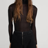 FRAME - The Hosiery Turtleneck -- Black
