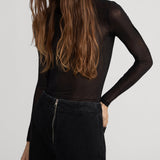FRAME - The Hosiery Turtleneck -- Black