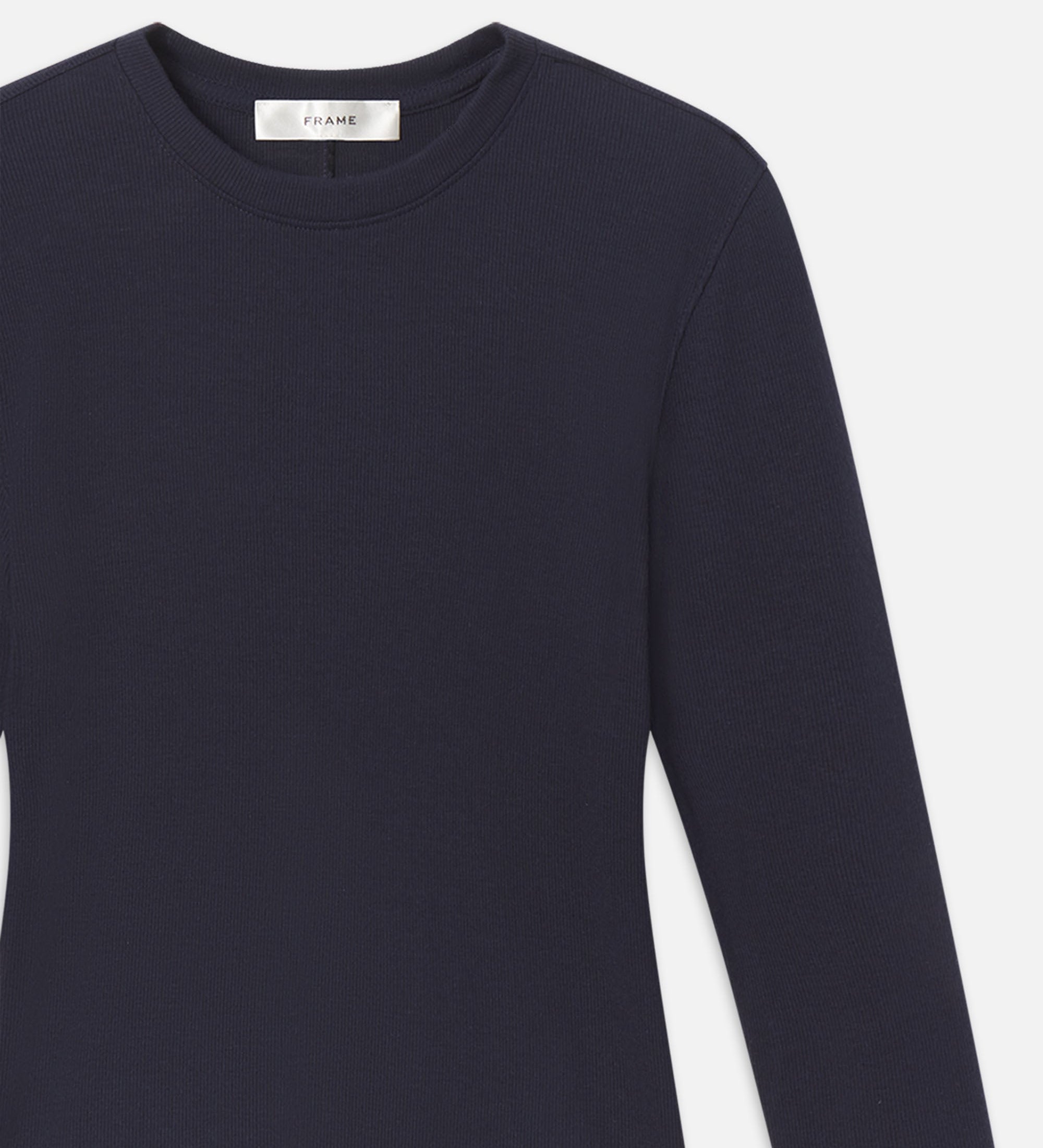 FRAME - The Long Sleeve Rib Crew