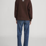 FRAME - Ritz Half Zip Polo -- Chocolate Brown