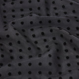 FRAME - The Mesh Polka Dot Top -- Black