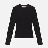 FRAME - The Mesh Polka Dot Top -- Black