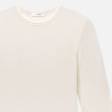 FRAME - The Mesh Polka Dot Top -- Cream