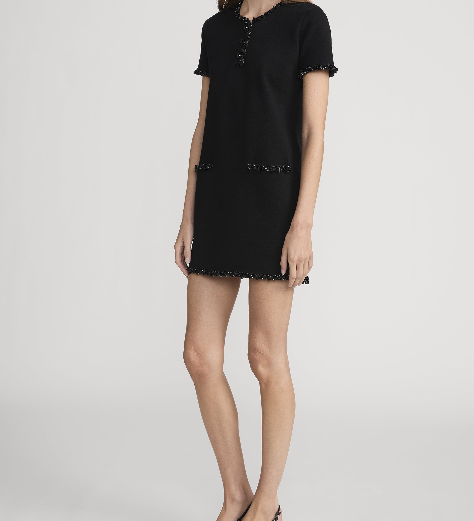 FRAME - The Beaded Trim Dress
