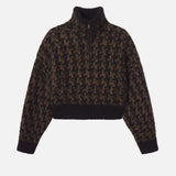 FRAME - The Houndstooth Jacket -- Brown Multi