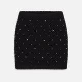 FRAME - The Embellished Skirt -- Black