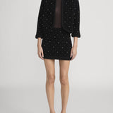 FRAME - The Embellished Skirt -- Black