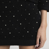 FRAME - The Embellished Skirt -- Black