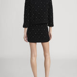 FRAME - The Embellished Skirt -- Black