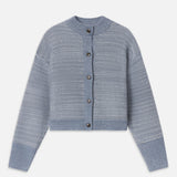 FRAME - The Jacquard Femme Cardi -- Sky Blue Multi