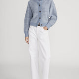 FRAME - The Jacquard Femme Cardi -- Sky Blue Multi