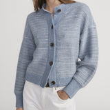 FRAME - The Jacquard Femme Cardi -- Sky Blue Multi