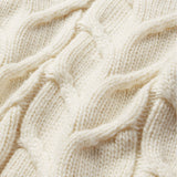 FRAME - The Cable Funnel Sweater -- Cream