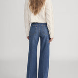 FRAME - The Cable Funnel Sweater -- Cream