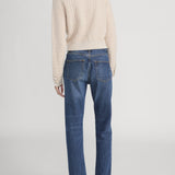 FRAME - The Lurex Check Cardi -- Cream Multi