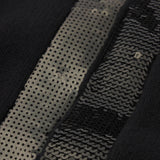 FRAME - The Sequin Trim Cardigan -- Black