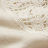 FRAME - The Lace Gathered Sweater -- Cream