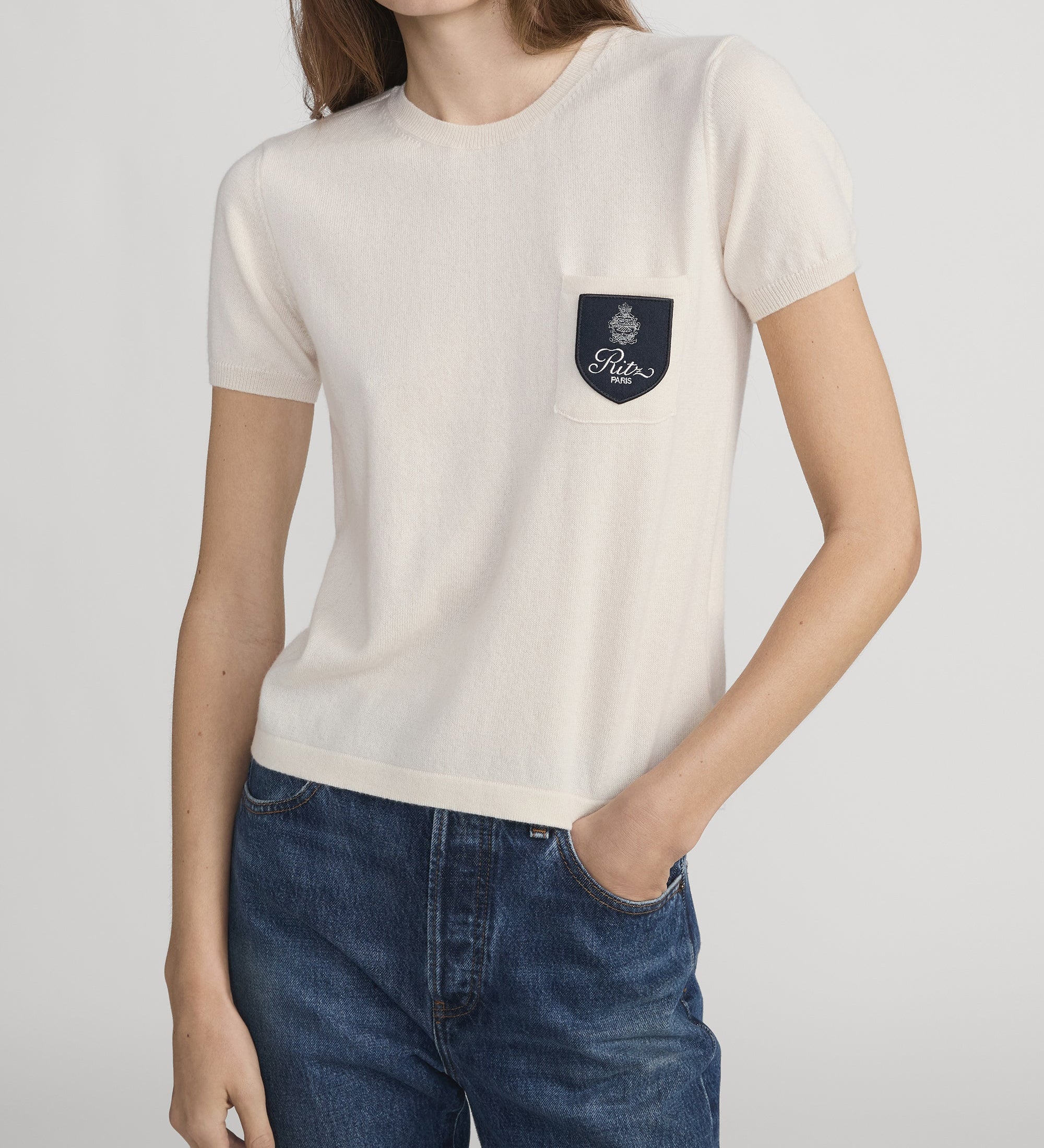 FRAME - Ritz Crest Cashmere Tee