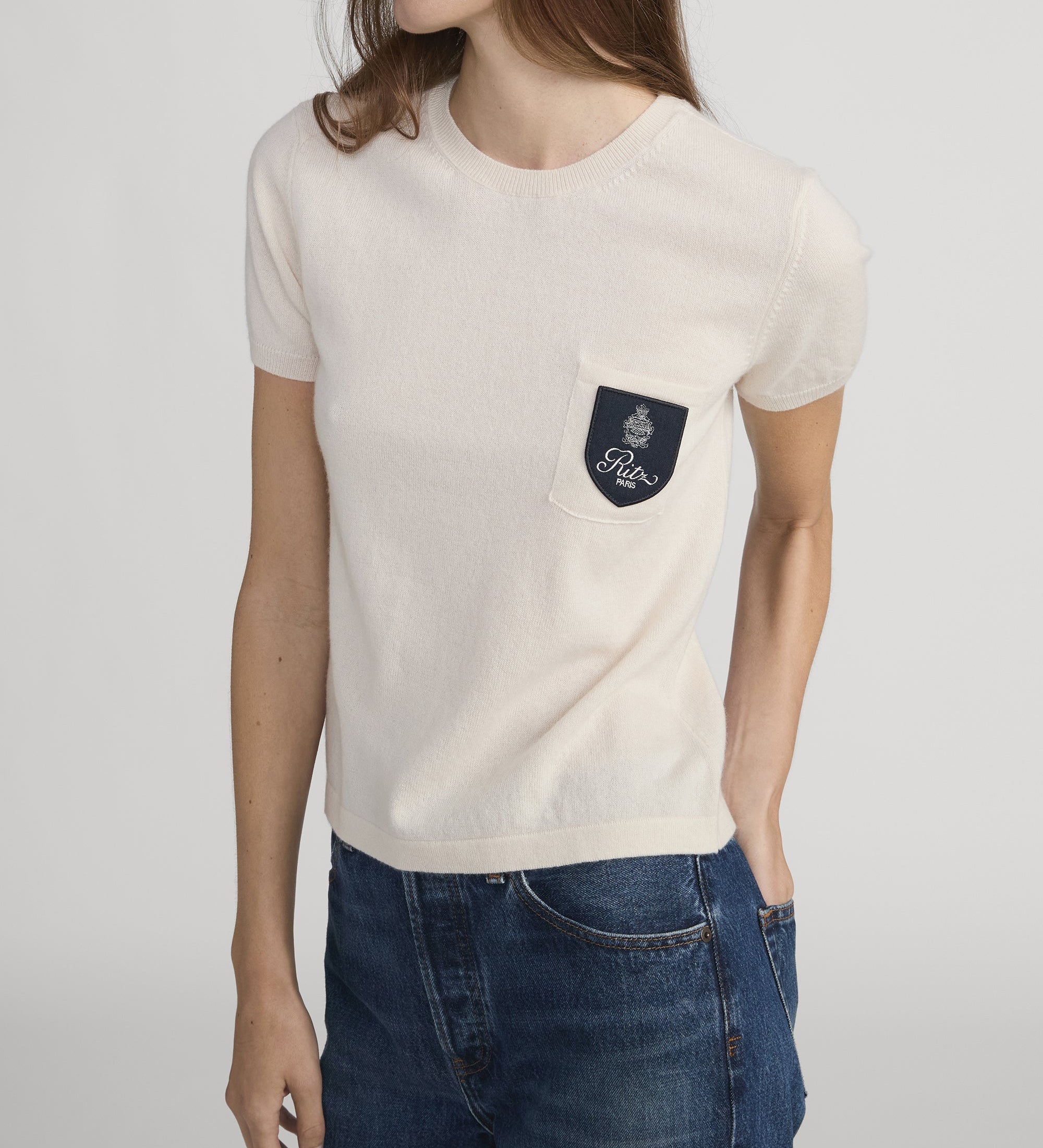 FRAME - Ritz Crest Cashmere Tee