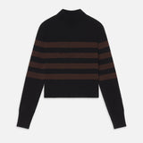 FRAME - Ritz Striped Cashmere Turtleneck Sweater