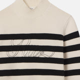 FRAME - Ritz Striped Cashmere Turtleneck Sweater