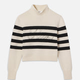FRAME - Ritz Striped Cashmere Turtleneck Sweater