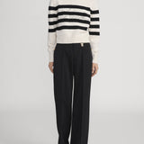 FRAME - Ritz Striped Cashmere Turtleneck Sweater