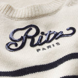 FRAME - Ritz Sequined Striped Sweater