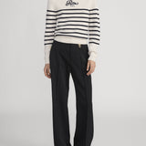 FRAME - Ritz Sequined Striped Sweater