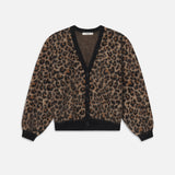 FRAME - The Brushed Leopard Cardi -- Leopard