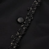 FRAME - The Beaded Trim Jacket -- Black