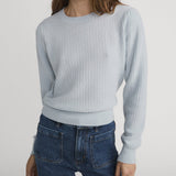 FRAME - Chain Pointelle Sweater -- Sky Blue