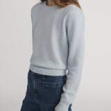 FRAME - Chain Pointelle Sweater -- Sky Blue