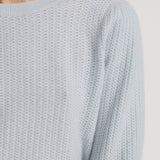 FRAME - Chain Pointelle Sweater -- Sky Blue