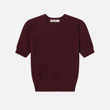 FRAME - The Chain Pointelle Sweater -- Cabernet