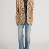 FRAME - The Snake Borrowed Blazer -- Sand Multi