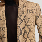 FRAME - The Snake Borrowed Blazer -- Sand Multi