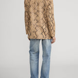 FRAME - The Snake Borrowed Blazer -- Sand Multi