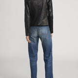 FRAME - The Leather Smart Blazer -- Black