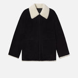FRAME - The Shearling Jacket -- Black