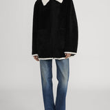 FRAME - The Shearling Jacket -- Black